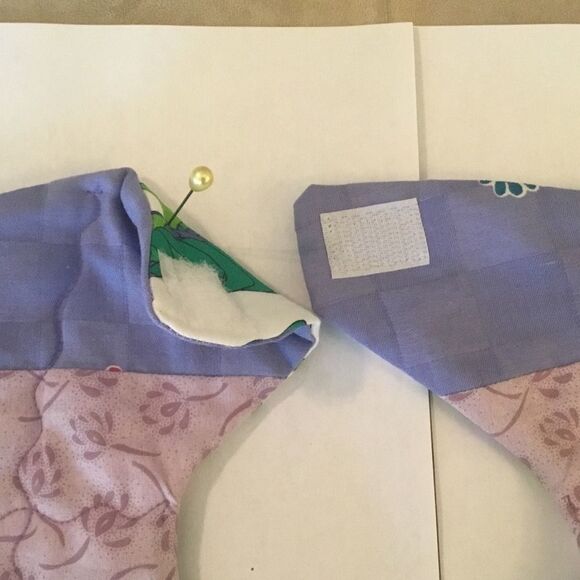 3/$25 or $12 ea.  NWT Handmade Quilted Reversible Baby Bib - Picture 4 of 7